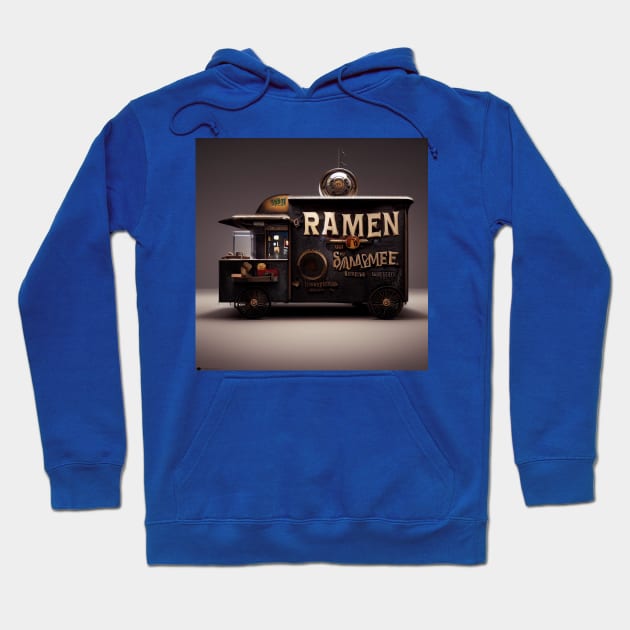 Steampunk Tokyo Ramen Food Truck Hoodie by Grassroots Green